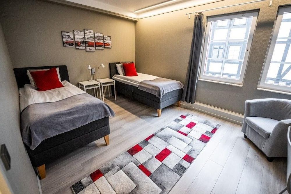 billede på Værelse med 2 enkeltsenge - udsigt til gårdsplads